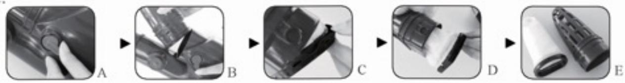 GRE VCB50 - Curățarea dispositivului de curățare după'utilizarea dispositivului de curățare electric - 2