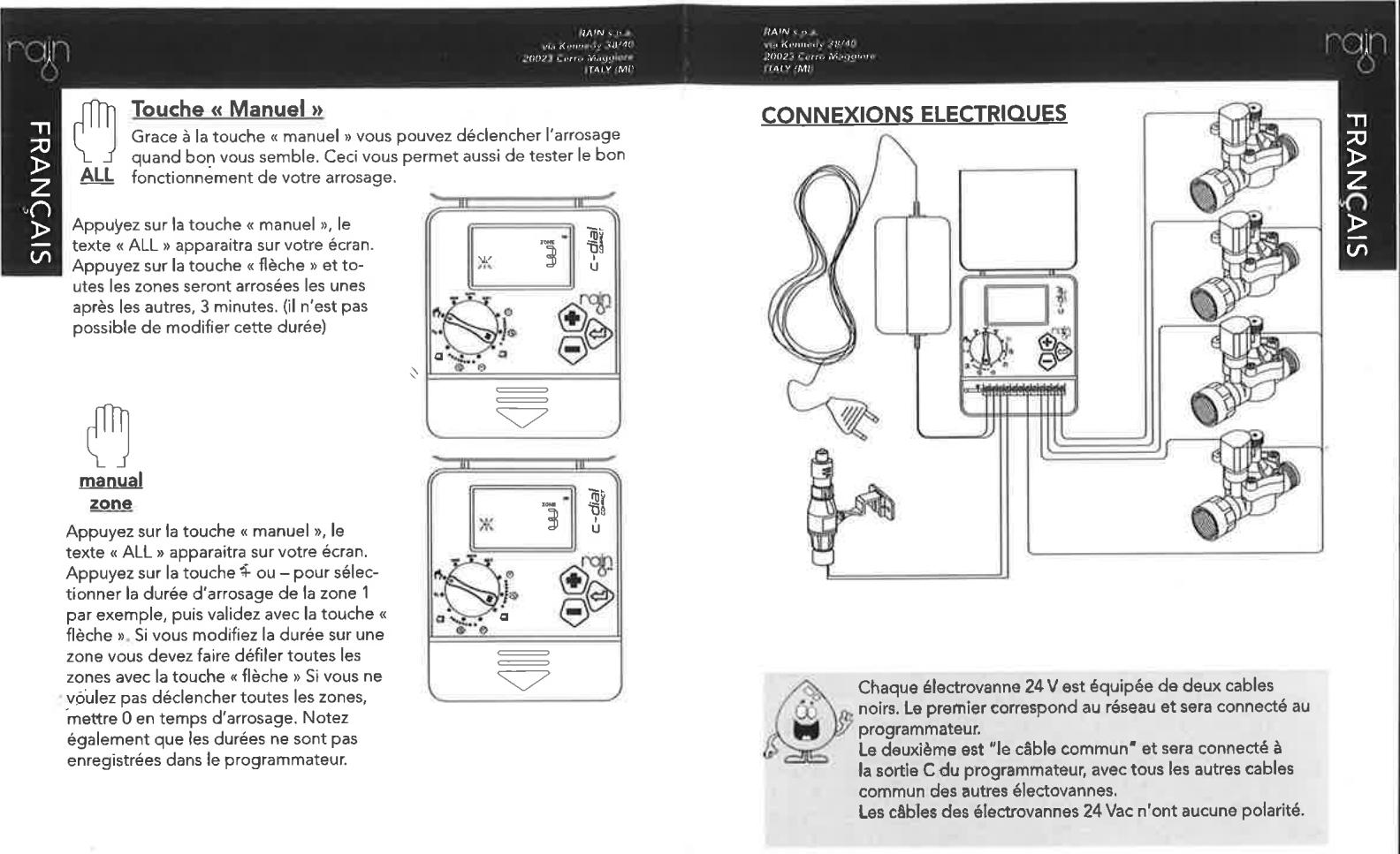 RAIN D-DIAL COMPACT 24 VAC - FONCTIONS SUPPLEMENTAIRES touche « Budget » - 3