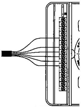 RAIN C-DIAL COMPACT 9 VDC - CABLAGE DES ELECTRO- VANNES - 2