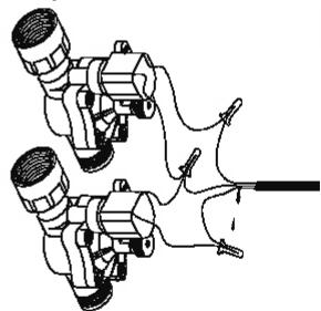 RAIN C-DIAL COMPACT 9 VDC - CABLAGE DES ELECTRO- VANNES - 1