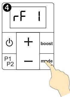 ACOVA LINA - B) Procedure avec la commande à distance : - 4