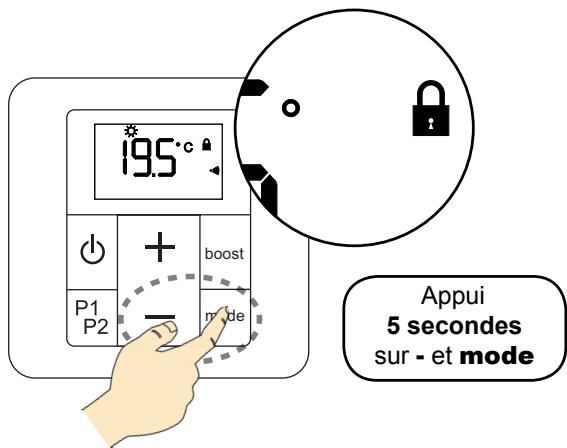 ACOVA ALPAGA ASYM - VERROILLAGE DE L'INTERFACE (protection enfants) - 1