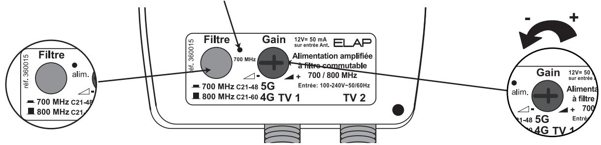 ELAP PATCH HD 50-240016 - Bouton Filtre - 2