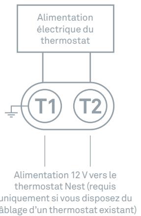 NEST 3E GENERATION - Le schéma suivant indique comment installer le thermostat Nest sur : - 2