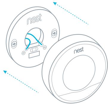 NEST 3E GENERATION - Fixer l'écran d'affichage - 1