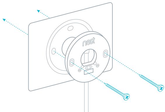 NEST 3E GENERATION - Fixer l'écran d'affichage - 2