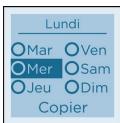 SAUTER SIBAYAK - RECOPIER MA PROGRAMMATION SUR 1 OU PLUSIEURS JOURS - 4