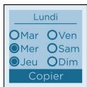 SAUTER SIBAYAK - RECOPIER MA PROGRAMMATION SUR 1 OU PLUSIEURS JOURS - 6