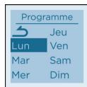 SAUTER SIBAYAK - MODIFIER LA PROGRAMMATION JOUR PAR JOUR - 9