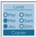 SAUTER OROSI - RECOPIER MA PROGRAMMATION SUR 1 OU PLUSIEURS JOURS - 6