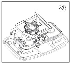 TECTRO R131C - L AVANT DE COMMENCER A CHANGER LA MECHE, L'APPAREIL DOIT ETRE ETEINT ET TOTALEMENT REFROIDJI. - 21