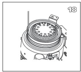 TECTRO R131C - L AVANT DE COMMENCER A CHANGER LA MECHE, L'APPAREIL DOIT ETRE ETEINT ET TOTALEMENT REFROIDJI. - 16