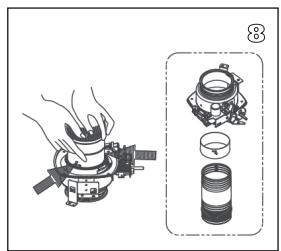 QLIMA R8128SC - R7224SC - R8224SC - R8227SC - L DER OFEN MUSS GANZ ABGEKühLT SEIN, BEVOR SIE MIT DEM DOCHTWECHSEL BEGINNEN. - 6