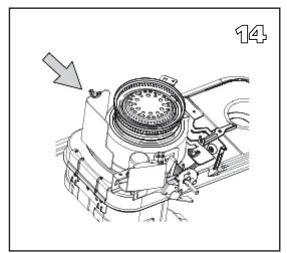 QLIMA R8128SC - R7224SC - R8224SC - R8227SC - VOORDAT U BEGINT MET HET VERVANGEN VAN DE KOUS, DIENT DE KACHEL UIT EN VOLLEDIG AFGEKOELD TE ZIJN. - 12