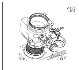 QLIMA R8128SC - R7224SC - R8224SC - R8227SC - L ENSURE THAT THE HEATER IS OFF AND COMPLETELY COOL BEFORE STARTING TO REPLACE THE WICK. - 11