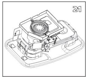 QLIMA R8128SC - R7224SC - R8224SC - R8227SC - L ENSURE THAT THE HEATER IS OFF AND COMPLETELY COOL BEFORE STARTING TO REPLACE THE WICK. - 19