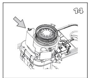 QLIMA R8128SC - R7224SC - R8224SC - R8227SC - L ENSURE THAT THE HEATER IS OFF AND COMPLETELY COOL BEFORE STARTING TO REPLACE THE WICK. - 12