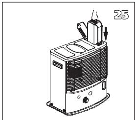 QLIMA R8128SC - R7224SC - R8224SC - R8227SC - ANTES DE SUBSTITUIR A MECHA, A ESTUFA DEVE ESTAR APAGADA E COMPLETAMENTE FRIA. - 23