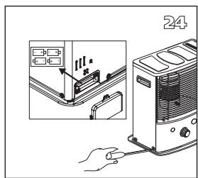 QLIMA R8128SC - R7224SC - R8224SC - R8227SC - L DER OFEN MUSS GANZ ABGEKühLT SEIN, BEVOR SIE MIT DEM DOCHTWECHSEL BEGINNEN. - 22