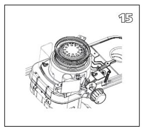 QLIMA R8128SC - R7224SC - R8224SC - R8227SC - L AVANT DE COMMENCER A CHANGER LA MECHE, L'APPAREIL DOIT ETRE ETEINT ET TOTALEMENT REFROIDJI. - 2