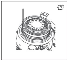 QLIMA R8128SC - R7224SC - R8224SC - R8227SC - ANTES DE SUBSTITUIR A MECHA, A ESTUFA DEVE ESTAR APAGADA E COMPLETAMENTE FRIA. - 15