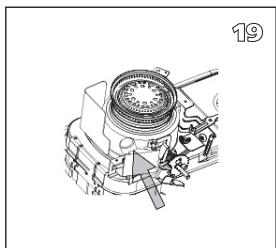 QLIMA R8128SC - R7224SC - R8224SC - R8227SC - ANTES DE SUBSTITUIR A MECHA, A ESTUFA DEVE ESTAR APAGADA E COMPLETAMENTE FRIA. - 17