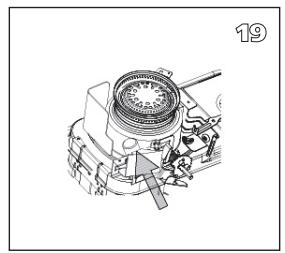 QLIMA R8128SC - R7224SC - R8224SC - R8227SC - L PRIMA DI PROCEDURE ALLA SOSTITUZIONE DELLO STOPPINO, LA STUFA DEVE ESSERE SPENTA E COMPLETAMENTE FREDDA. - 17