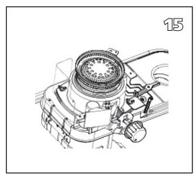 QLIMA R8128SC - R7224SC - R8224SC - R8227SC - L PRIMA DI PROCEDURE ALLA SOSTITUZIONE DELLO STOPPINO, LA STUFA DEVE ESSERE SPENTA E COMPLETAMENTE FREDDA. - 13