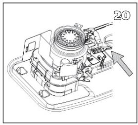 QLIMA R8128SC - R7224SC - R8224SC - R8227SC - VOORDAT U BEGINT MET HET VERVANGEN VAN DE KOUS, DIENT DE KACHEL UIT EN VOLLEDIG AFGEKOELD TE ZIJN. - 18