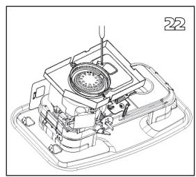 QLIMA R8128SC - R7224SC - R8224SC - R8227SC - L DER OFEN MUSS GANZ ABGEKühLT SEIN, BEVOR SIE MIT DEM DOCHTWECHSEL BEGINNEN. - 20