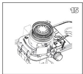 QLIMA R8128SC - R7224SC - R8224SC - R8227SC - L ENSURE THAT THE HEATER IS OFF AND COMPLETELY COOL BEFORE STARTING TO REPLACE THE WICK. - 13
