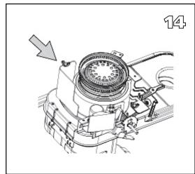 QLIMA R8128SC - R7224SC - R8224SC - R8227SC - ANTES DE SUBSTITUIR A MECHA, A ESTUFA DEVE ESTAR APAGADA E COMPLETAMENTE FRIA. - 12