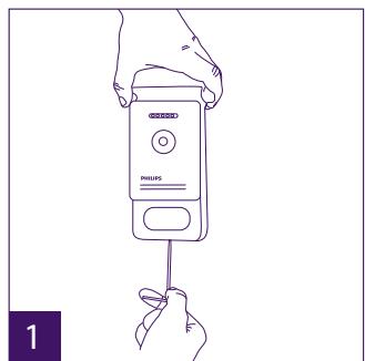 PHILIPS WelcomeEye Comfort - DES9500VDP - 531019 - WelcomeEye Compact - DES9300VDP - 531004 - Installation der Haupt- oder Nebentürsprechanlage - 1