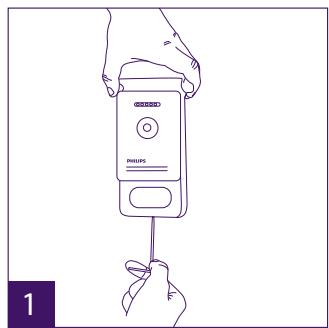 PHILIPS WelcomeEye Comfort - DES9500VDP - 531019 - WelcomeEye Compact - DES9300VDP - 531004 - Installing the main or additional intercom panel - 1