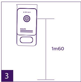 PHILIPS WelcomeEye Comfort - DES9500VDP - 531019 - WelcomeEye Compact - DES9300VDP - 531004 - Instalação da placá deRua principal ou suplementar - 3