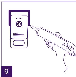 PHILIPS WelcomeEye Comfort - DES9500VDP - 531019 - WelcomeEye Compact - DES9300VDP - 531004 - Installation de la platine de rue principale ou supplémentaire - 9