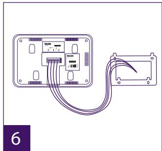 PHILIPS WelcomeEye Comfort - DES9500VDP - 531019 - WelcomeEye Compact - DES9300VDP - 531004 - Instalación del monitor principal o adicional - 6