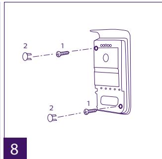PHILIPS WelcomeEye Comfort - DES9500VDP - 531019 - WelcomeEye Compact - DES9300VDP - 531004 - Installing the main or additional intercom panel - 8