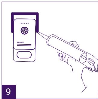 PHILIPS WelcomeEye Comfort - DES9500VDP - 531019 - WelcomeEye Compact - DES9300VDP - 531004 - Instalação da placá deRua principal ou suplementar - 9