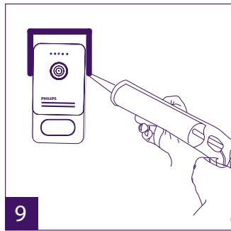 PHILIPS WelcomeEye Comfort - DES9500VDP - 531019 - WelcomeEye Compact - DES9300VDP - 531004 - Montañ zewétrznej płyty glównej lub dodatkowej - 9