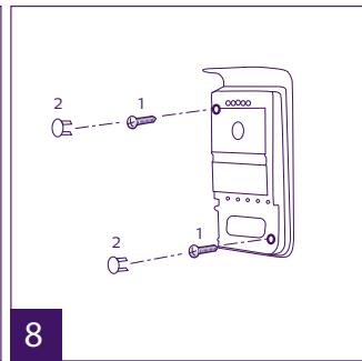 PHILIPS WelcomeEye Comfort - DES9500VDP - 531019 - WelcomeEye Compact - DES9300VDP - 531004 - Installatie van de hoofd-of extra straatunit - 8
