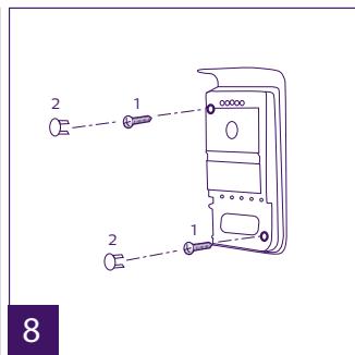 PHILIPS WelcomeEye Comfort - DES9500VDP - 531019 - WelcomeEye Compact - DES9300VDP - 531004 - Installation de la platine de rue principale ou supplémentaire - 8