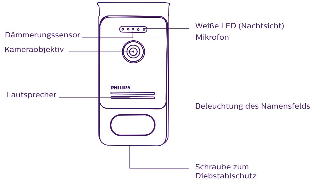 PHILIPS WelcomeEye Comfort - DES9500VDP - 531019 - WelcomeEye Compact - DES9300VDP - 531004 - Tursprechanlage: - 1