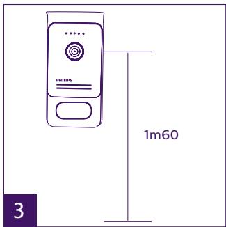 PHILIPS WelcomeEye Comfort - DES9500VDP - 531019 - WelcomeEye Compact - DES9300VDP - 531004 - Installation de la platine de rue principale ou supplémentaire - 3