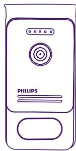 PHILIPS WelcomeEye Comfort - DES9500VDP - 531019 - WelcomeEye Compact - DES9300VDP - 531004 - INHOUVD VAN DE KIT - 6