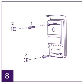 PHILIPS WelcomeEye Comfort - DES9500VDP - 531019 - WelcomeEye Compact - DES9300VDP - 531004 - Montañ zewétrznej płyty glównej lub dodatkowej - 8