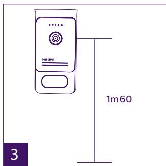 PHILIPS WelcomeEye Comfort - DES9500VDP - 531019 - WelcomeEye Compact - DES9300VDP - 531004 - Installatie van de hoofd-of extra straatunit - 3