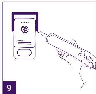 PHILIPS WelcomeEye Comfort - DES9500VDP - 531019 - WelcomeEye Compact - DES9300VDP - 531004 - Installation der Haupt- oder Nebentürsprechanlage - 9