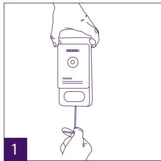 PHILIPS WelcomeEye Comfort - DES9500VDP - 531019 - WelcomeEye Compact - DES9300VDP - 531004 - Installation de la platine de rue principale ou supplémentaire - 1