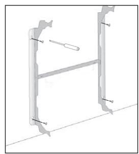 EQUATION VIRTUOSO 2-N - Fixation murale du radiateur - 30